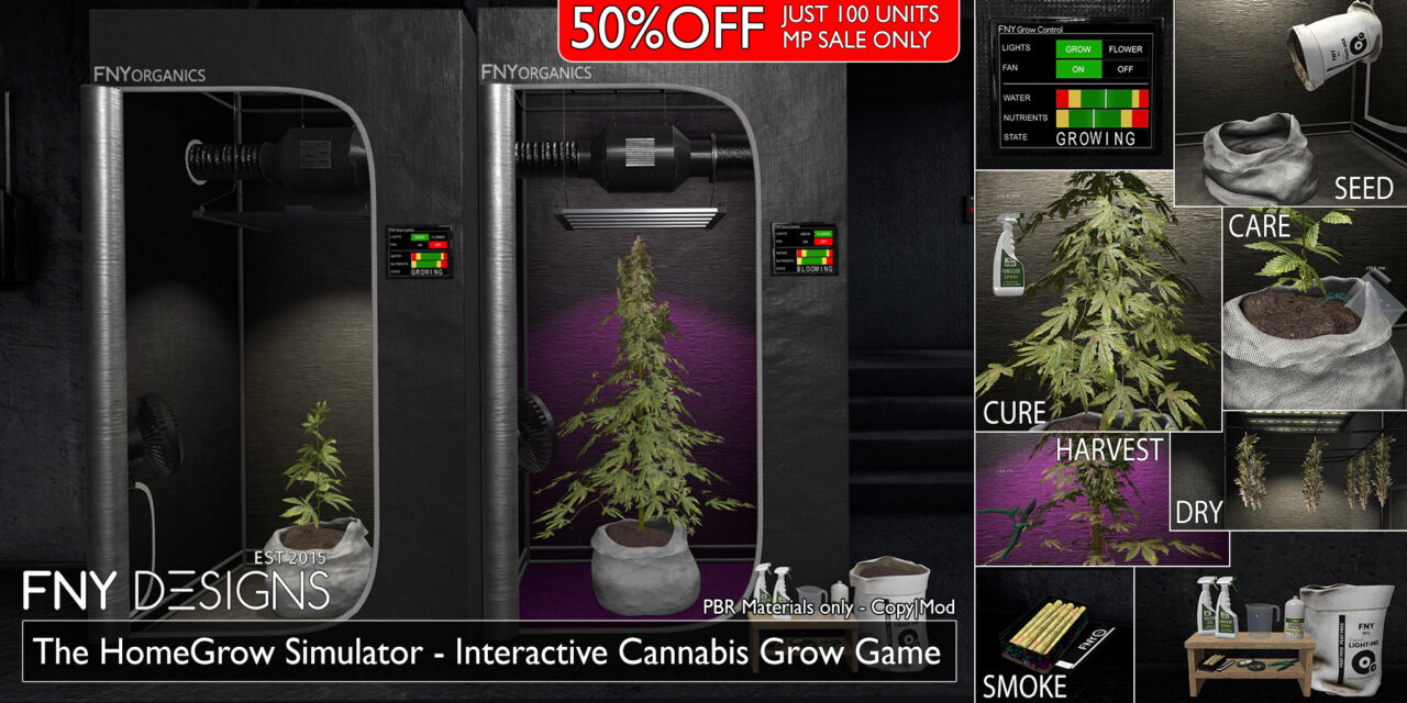 It’s 4:20! 50% Off The HomeGrow Simulator – FNY Designs Marketplace