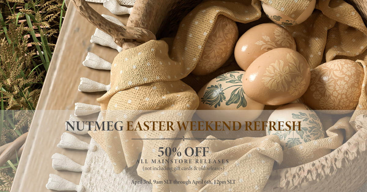 Nutmeg Easter Weekend Refresh – 50% Off Sale