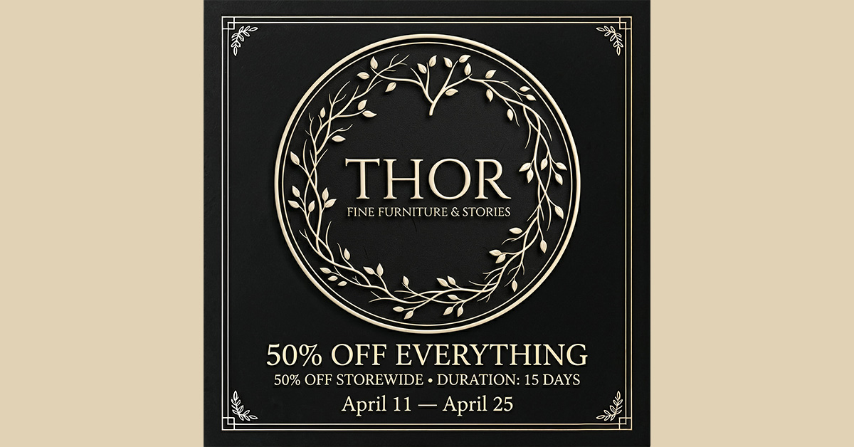 50% Off Everything Sale at Thor Mainstore