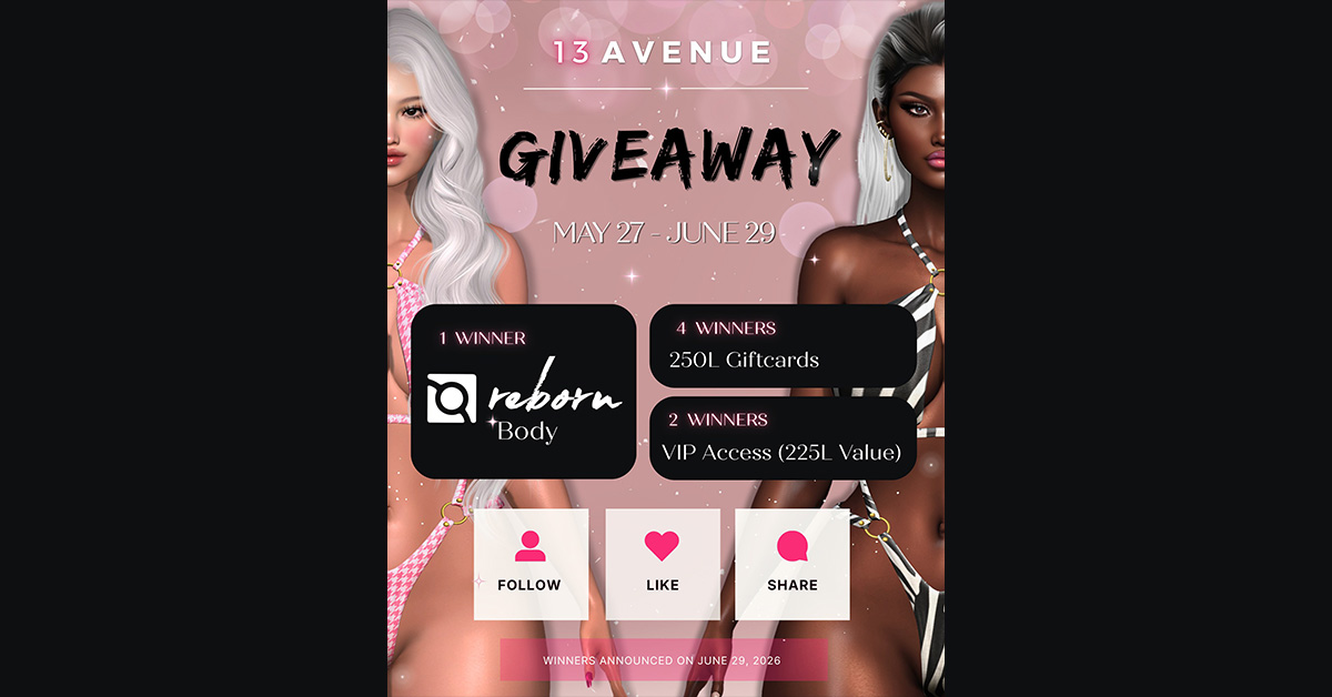 Reborn Body Giveaway at 13 Avenue!