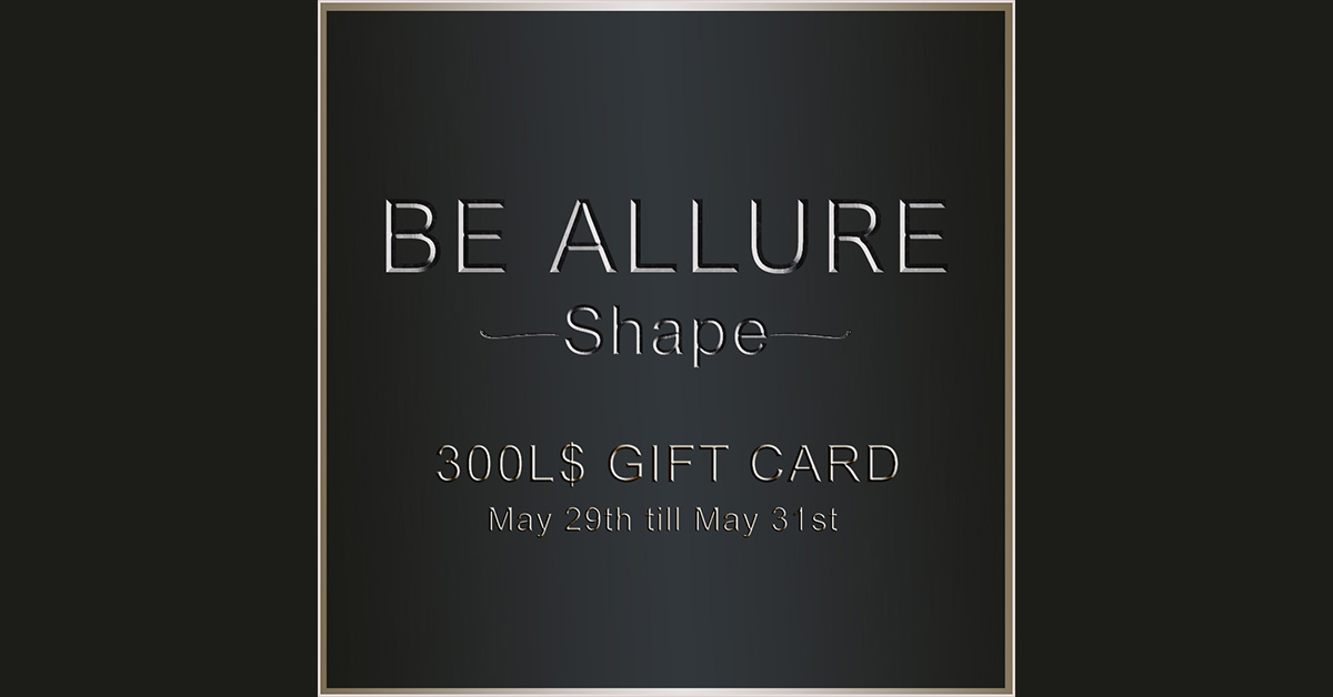 Group Gift 300L Gift Card at BE Allure Shape