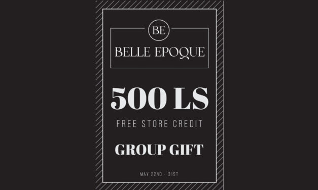 Group Gift 500L Store Credit at Belle Epoque