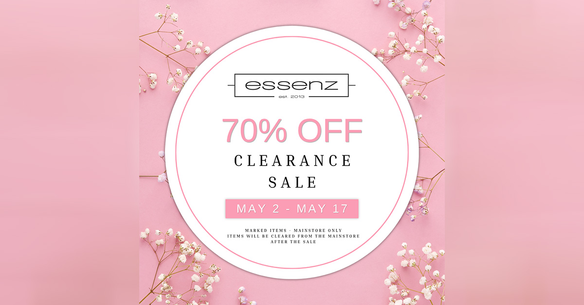 Spring Clearance Sale 70% Off Selected at Essenz