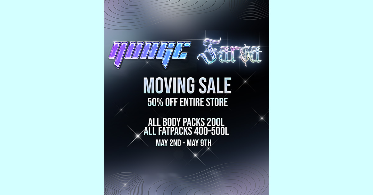 50% Off  Moving Sale at Nuage X Farsa