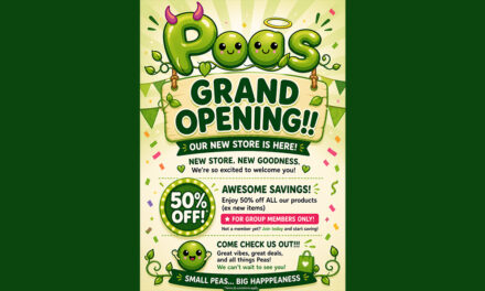 Grand Opening – 50% Off Sale for Group Members at Peas
