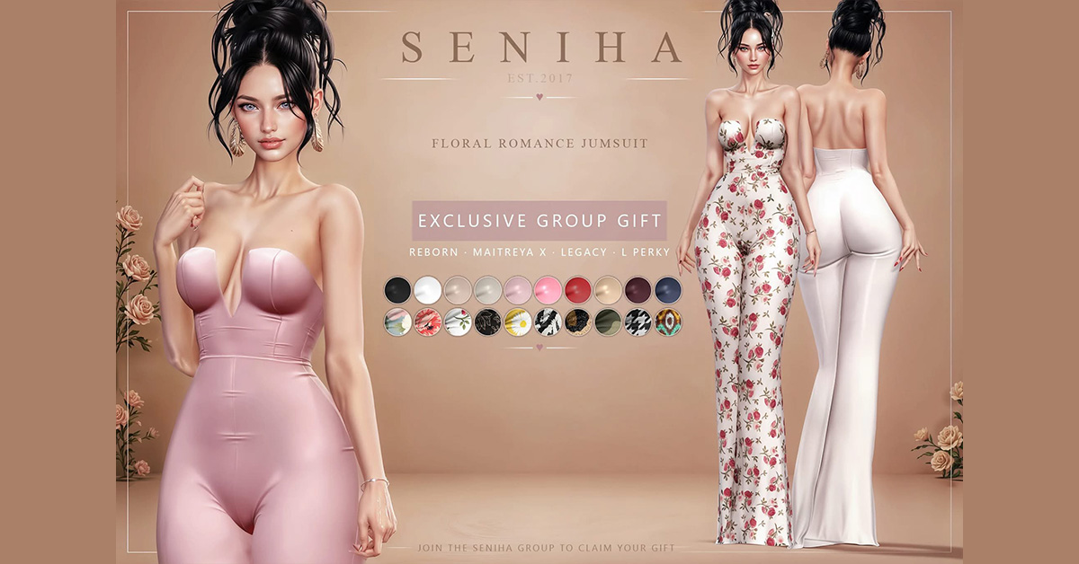 Group Gift Floral Romance Jumpsuit at Seniha