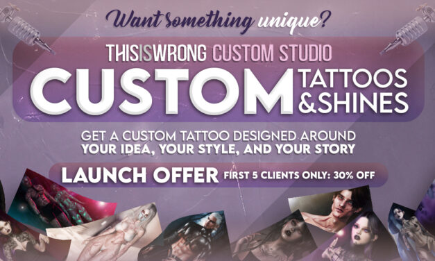 Limited Launch Sale – 30% Off Custom Tattoo Design at This Is Wrong
