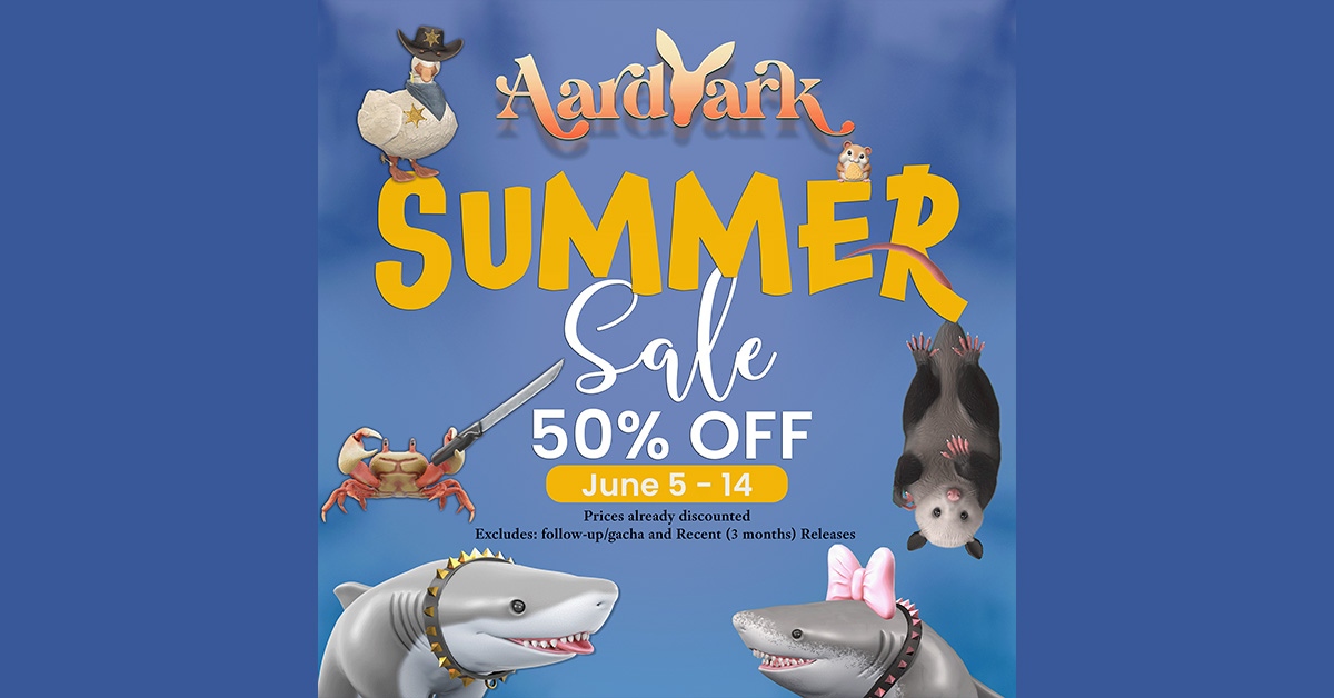 Aardvark Summer Sale – 50% Off at Mainstore!