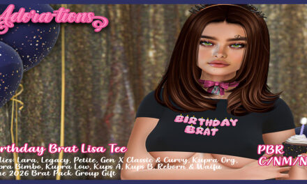 June Group Gift Birthday Brat Lisa Tee at Adora-tions
