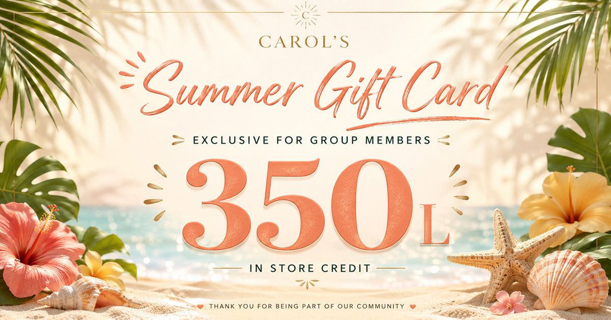 Carol’s June Group Gift – 350L Store Credit