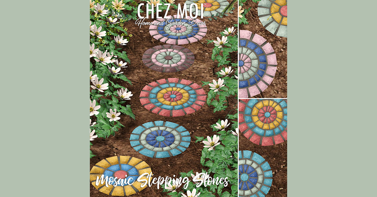 Group Gift Mosaic Stepping Stones at Chez Moi