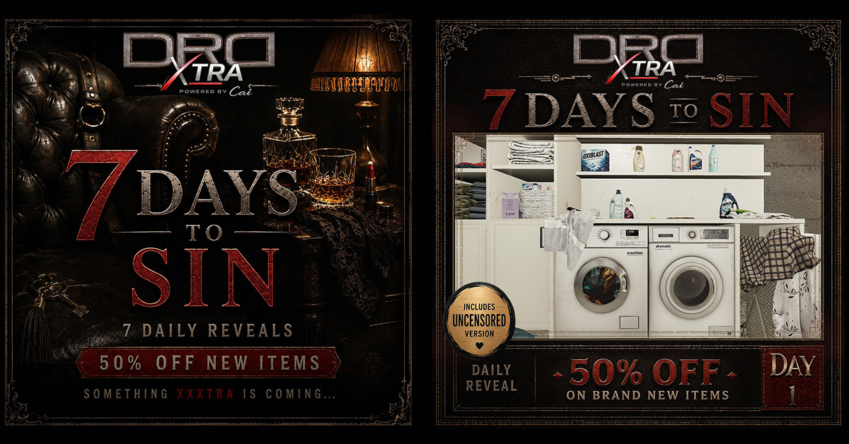 DRD’s 7 Days to Sin – Laundry Day 50% Off June 18 ONLY