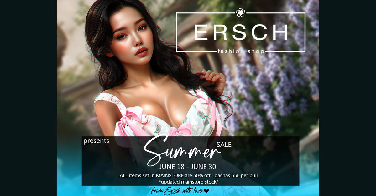 Ersch Summer Sale – 50% Off Storewide!