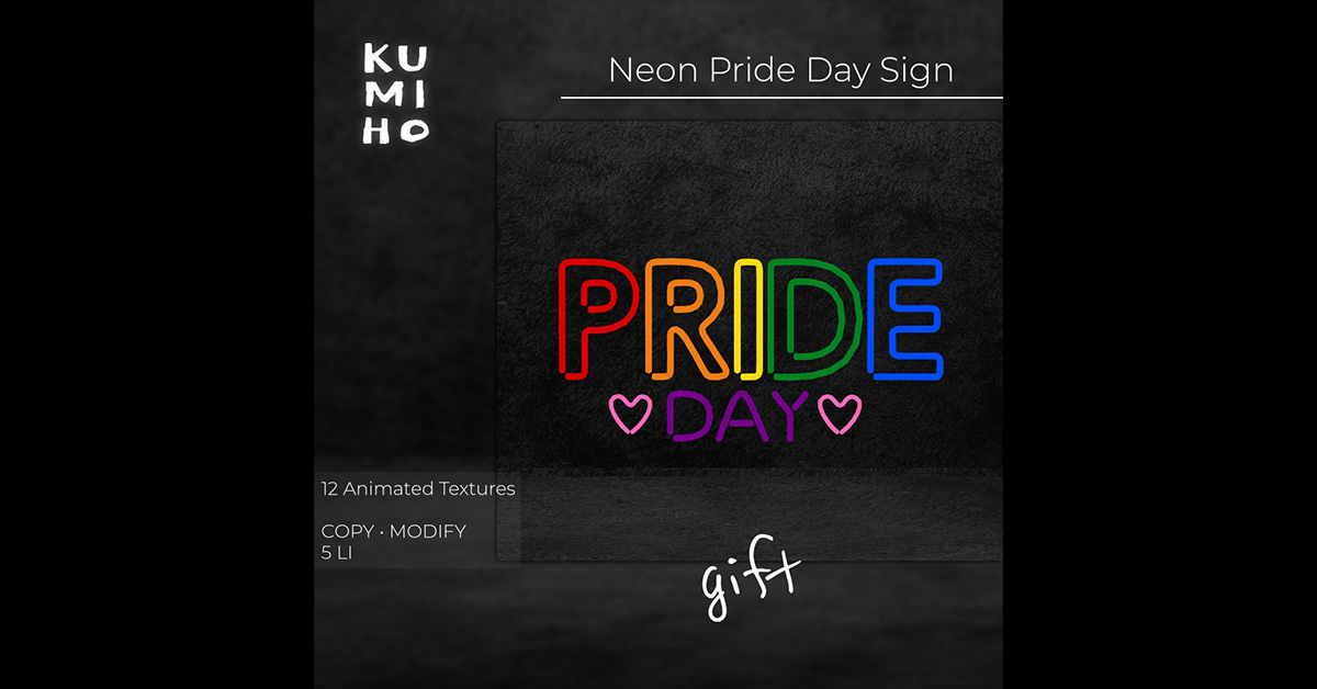 Kumiho Pride Day Neon Sign Group Gift