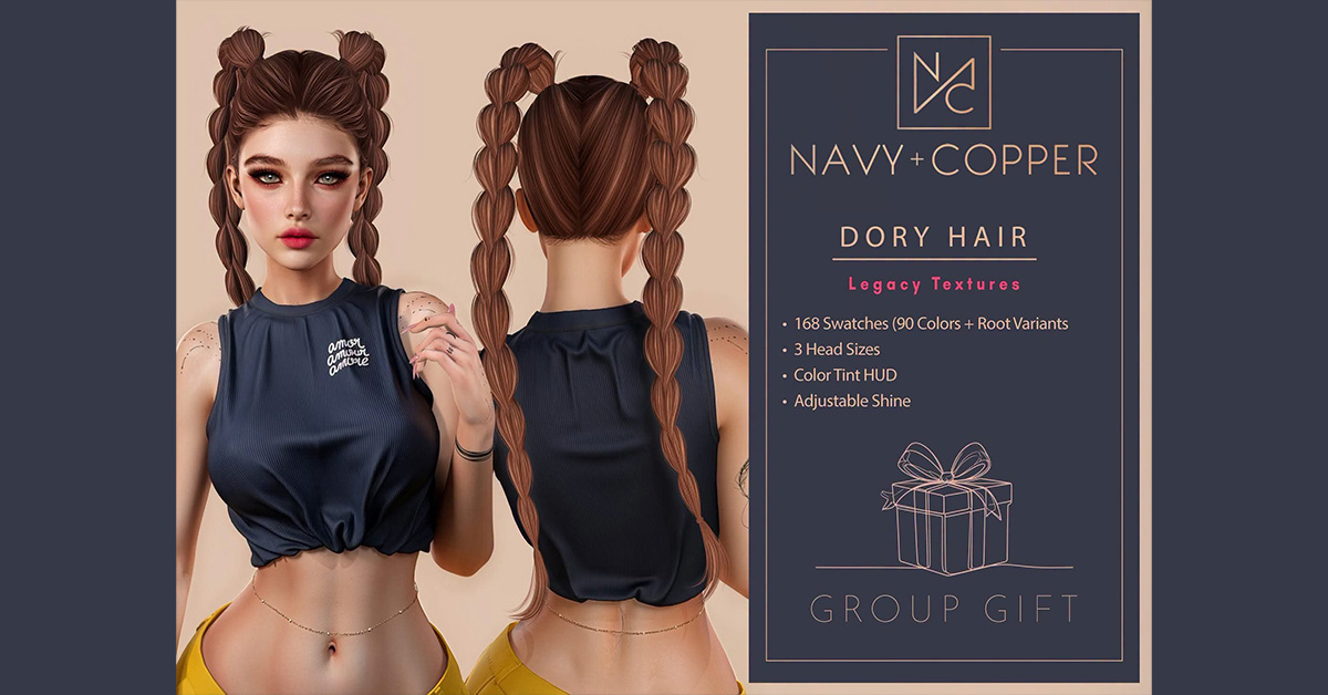 Navy+Copper Group Gift – Dory Hair
