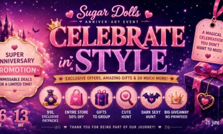 Sugar Dolls Anniversary Event – 50% Off Storewide Sale, Group Gifts, Hunts!