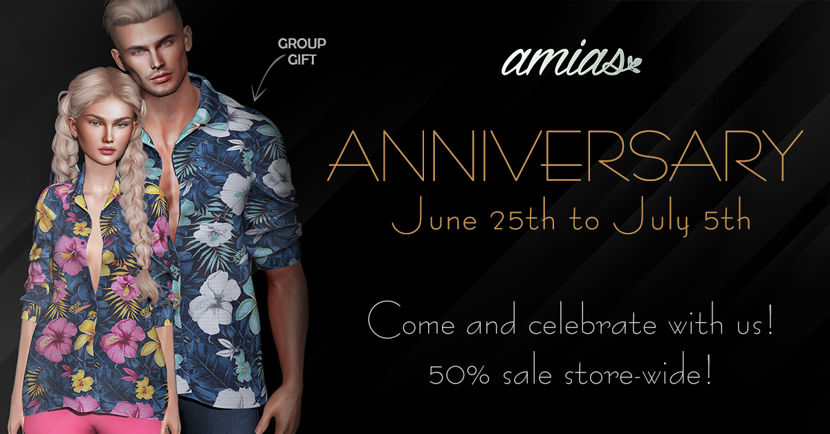 Amias Anniversary Sale 50% Off Storewide!
