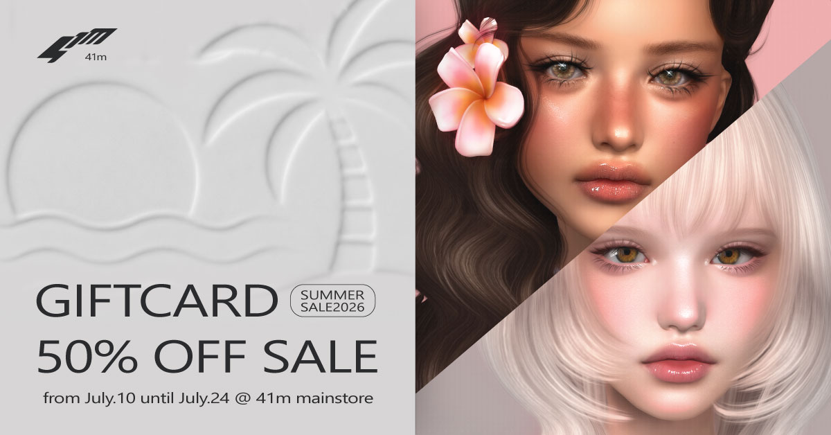 Gift Card Summer Sale 50% Off at 41M
