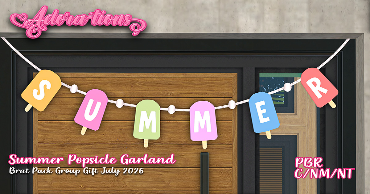 July Group Gift Summer Popsicle Garland at Adora-tions
