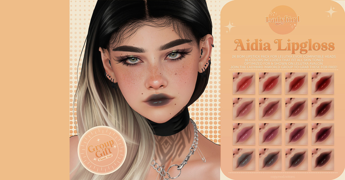 New Group Gift Aidia Lipgloss at Ladybird’s New Mainstore!