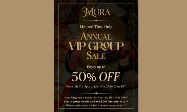 Mura VIP Group Annual Sale 50% Off Storewide!