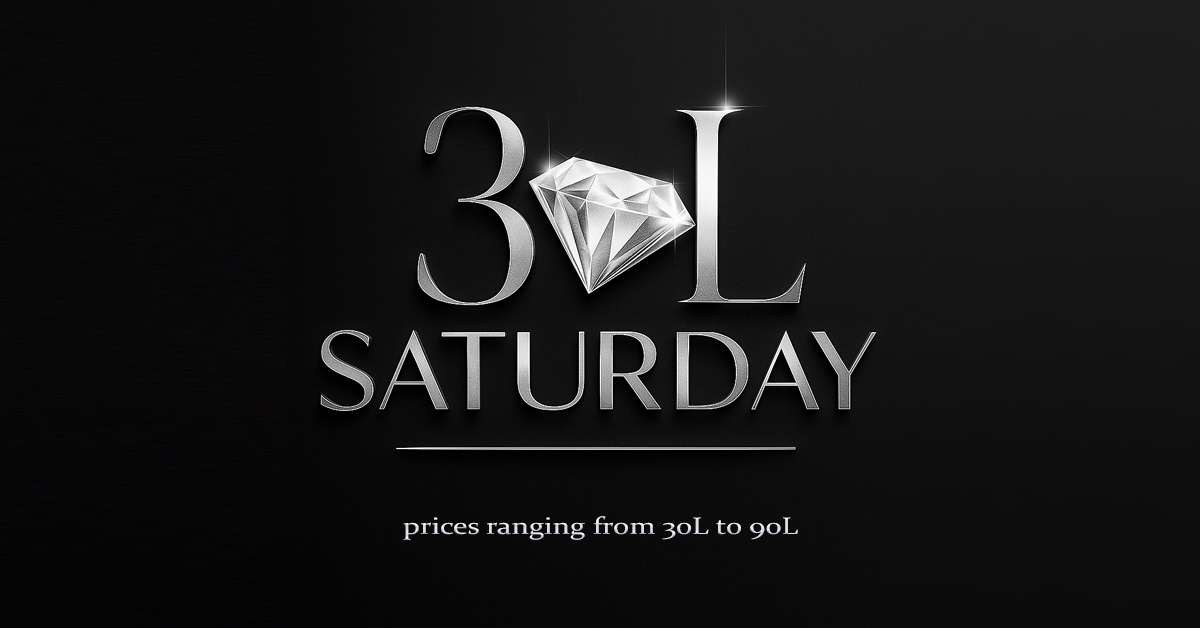 Lets Go Shopping At 30L Saturday