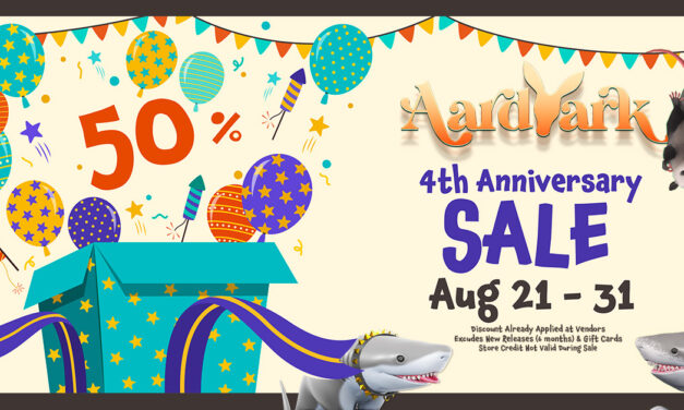Aardvark 4th Anniversary Sale! 50% Off at the Mainstore