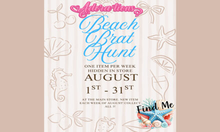 Find a Free Weekly Gift at Adora-tions Beach Brat Hunt