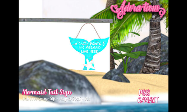 New Group Gift Mermaid Tail Sign at Adora-tions