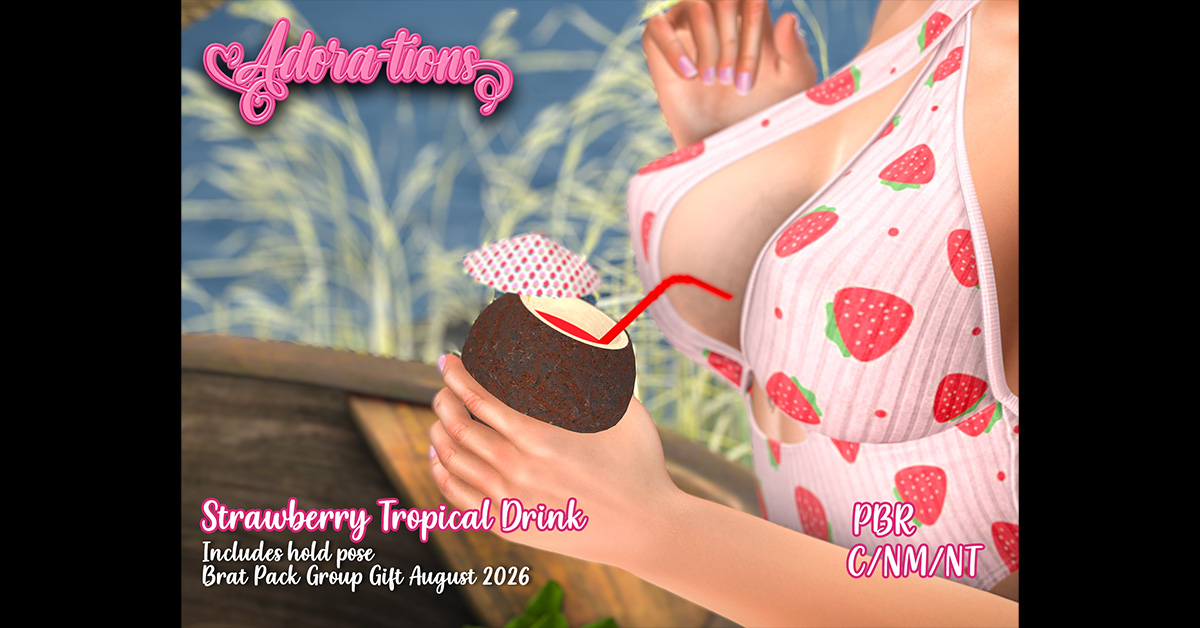 August Group Gift Strawberry Tropical Drink at Adora-tions