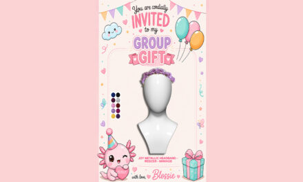 Blossie 3K Members Group Gift Joy Metallic Headband