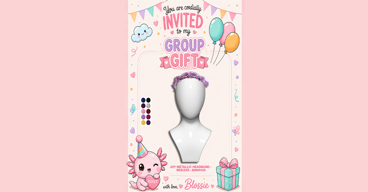 Blossie 3K Members Group Gift Joy Metallic Headband