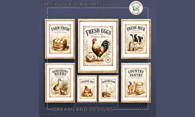 August Group Gift Farmhouse Kitchen Frames at Dreamland Designs