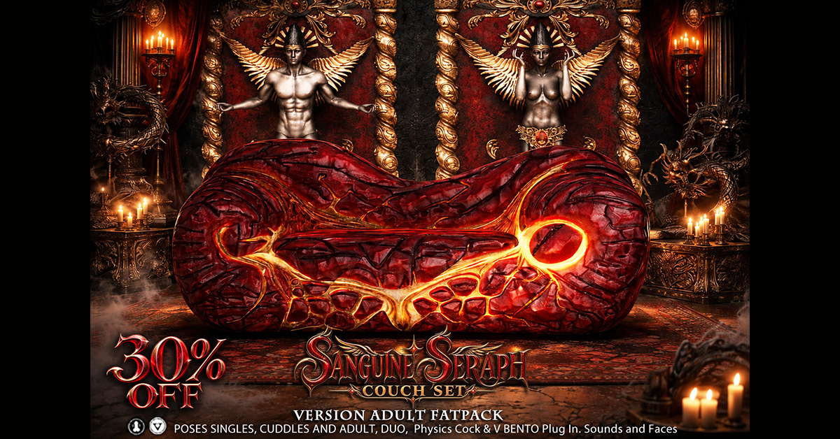 Evhah Sale – 30% Off the Sanguine Seraph Couch