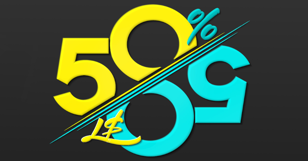 The Best Deals Are Live At Fifty Fifty