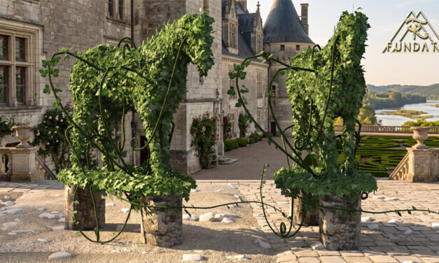 Fundati Group Gift Horse Sculpture Plant