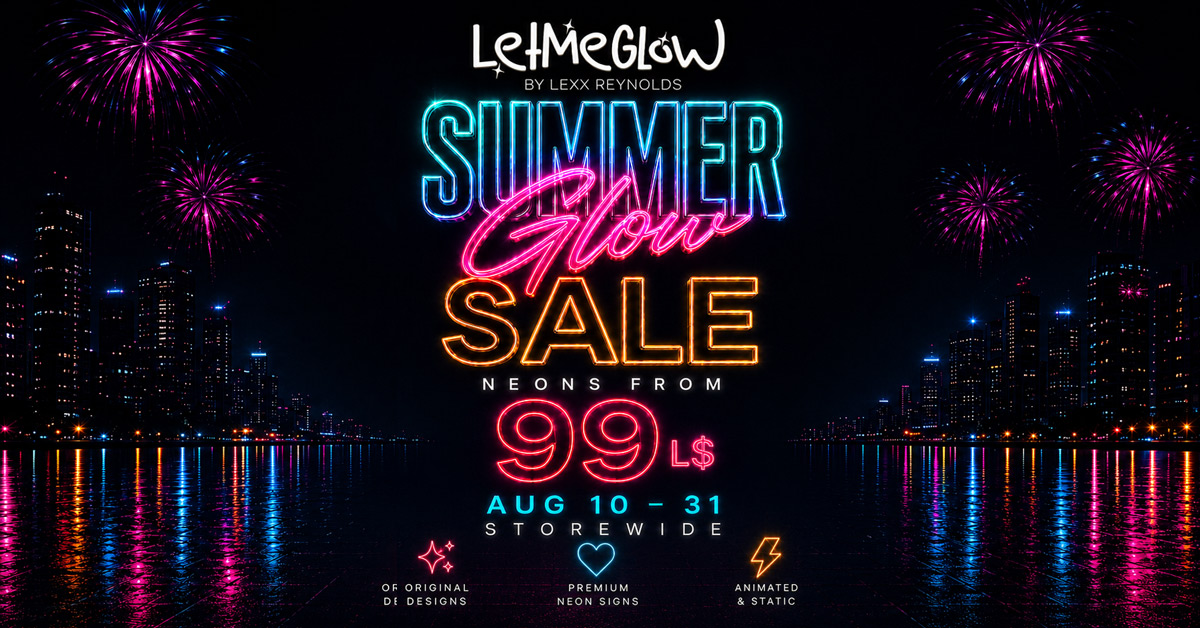 LetMeGlow Summer Glow Sale – Neon Signs from 99L