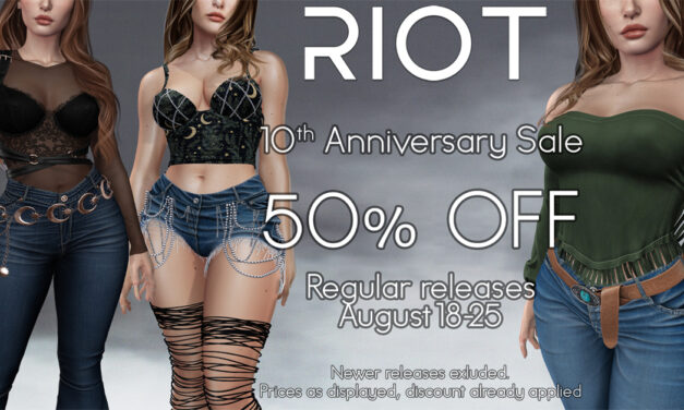 Riot 10th Anniversary Sale – 50% Off Storewide