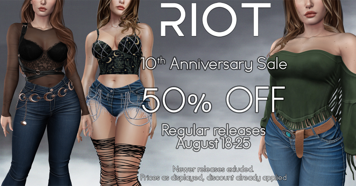 Riot 10th Anniversary Sale – 50% Off Storewide