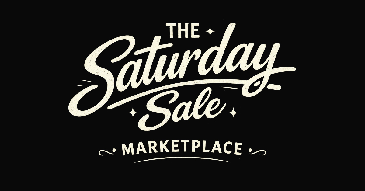 Unbox your weekend happiness At The Saturday Sale Marketplace!