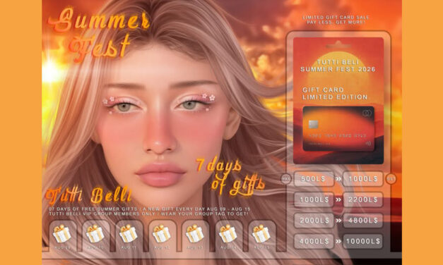 Tutti Belli Summer Fest for 7 Days of Gifts