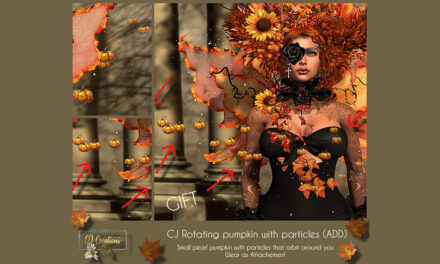 New Group Gift Rotating Pumpkin with Particles at CJ Creations