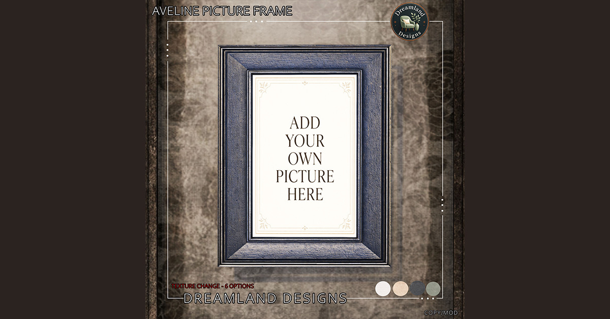 September Group Gift Aveline Picture Frame at Dreamland Designs