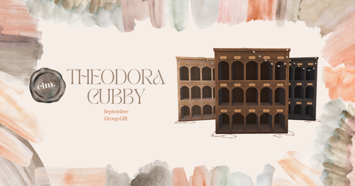 September Group Gift Theodora Cubby at Elm.