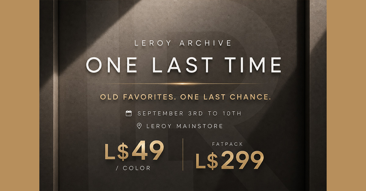 Leroy Archive Sale – Low Prices on Retiring Items