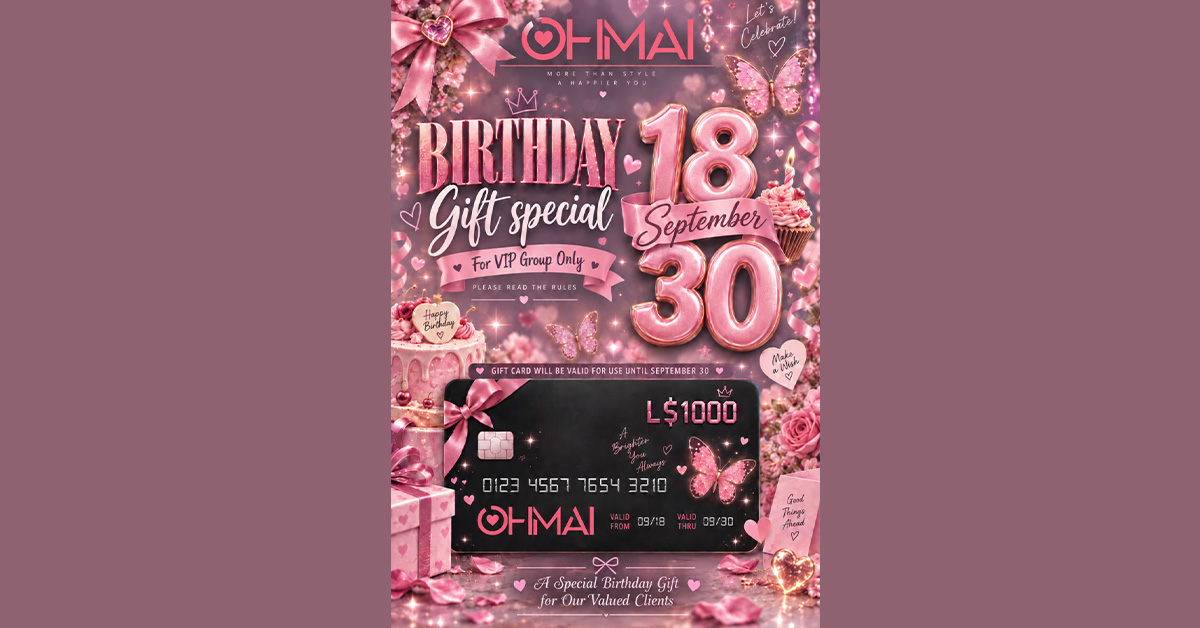 Ohmai 8th Anniversary – 1K Gift Card for VIP Group!
