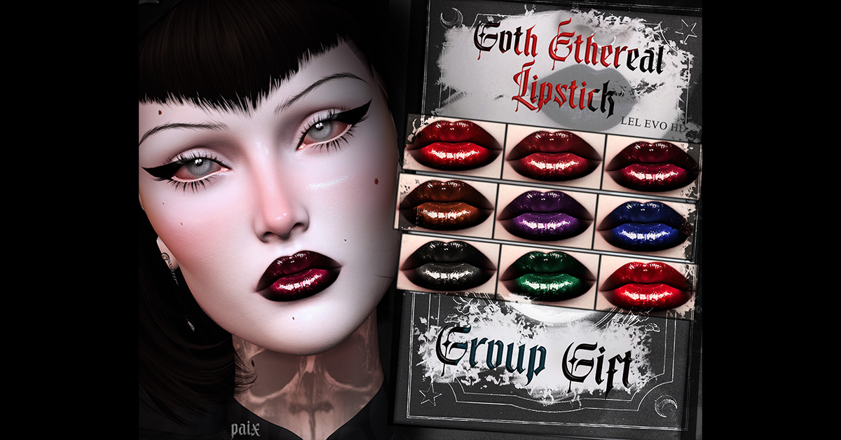 New Paix Group Gift – Goth Ethereal Lipsticks!