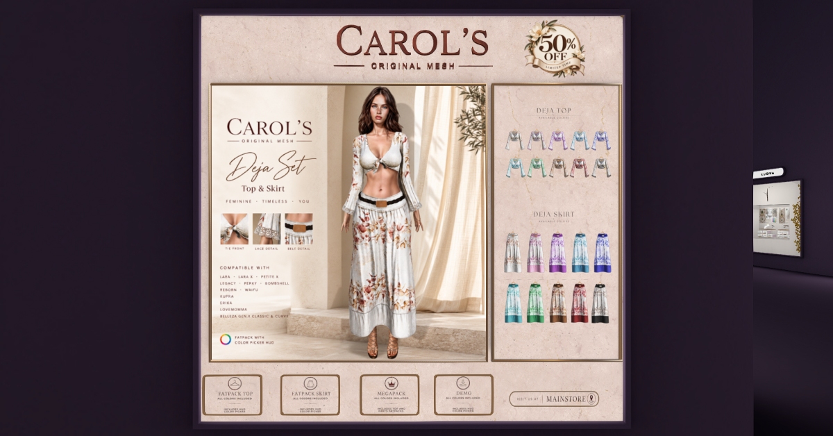 50% Off from Carol’s Exclusively at The Outlet