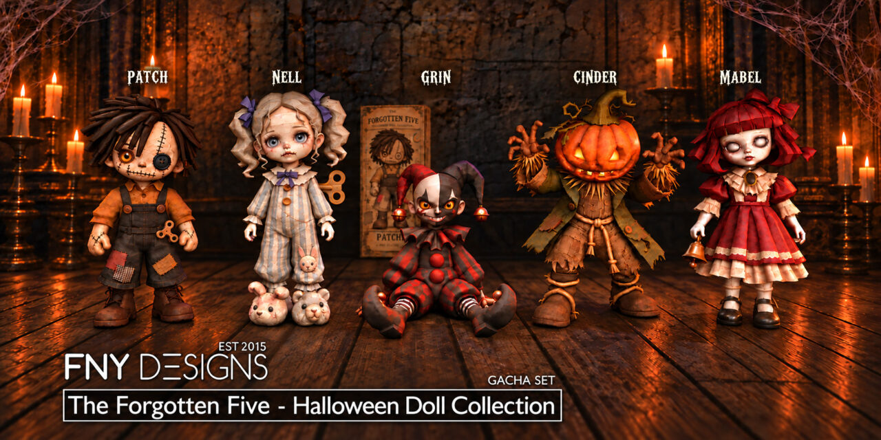 The Forgotten Five Gacha – Halloween Doll Collection at FNY Designs
