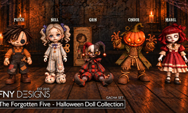 The Forgotten Five Gacha – Halloween Doll Collection at FNY Designs